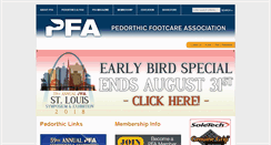 Desktop Screenshot of pedorthics.org